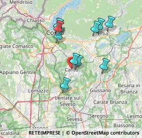 Mappa Via Galimberti, 22063 Cantù CO, Italia (6.68455)