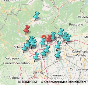Mappa Via Laverda, 36063 Colceresa VI, Italia (10.9775)