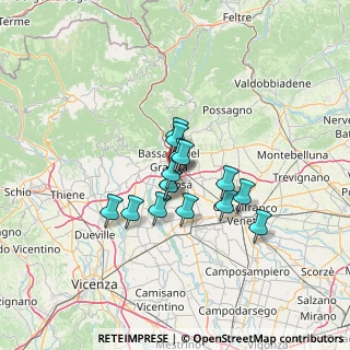 Mappa Via Madonna di Monte Berico, 36061 Bassano del Grappa VI, Italia (8.97067)