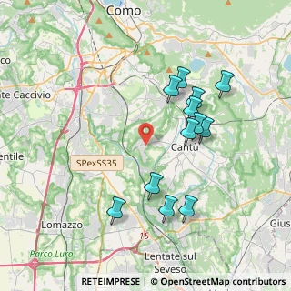 Mappa Via Vigneè, 22060 Cucciago CO, Italia (3.645)