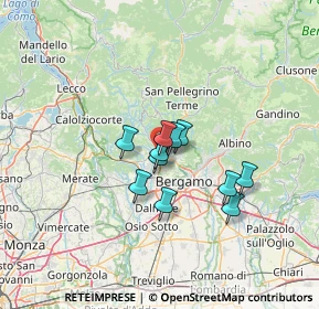 Mappa Via Ponte Regina, 24011 Almè BG, Italia (8.71818)