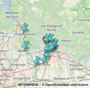 Mappa Via Ponte Regina, 24011 Almè BG, Italia (9.06417)