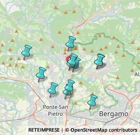 Mappa Via Ponte Regina, 24011 Almè BG, Italia (2.81917)