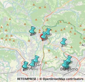 Mappa Via Ponte Regina, 24011 Almè BG, Italia (4.50077)