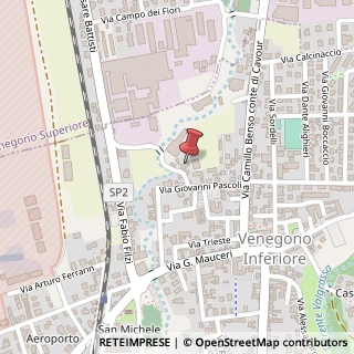 Mappa Via G. Pascoli, 20, 21040 Venegono Inferiore, Varese (Lombardia)