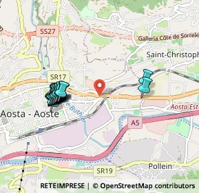 Mappa Via-Rue Viseran, 11100 Aosta AO, Italia (0.906)