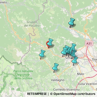 Mappa Via Zoppati, 36030 Valli del Pasubio VI, Italia (7.3825)