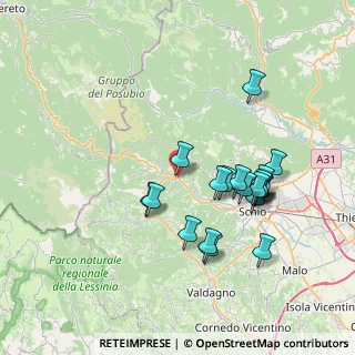 Mappa Via B. Brandellero, 36030 Valli del Pasubio VI, Italia (7.067)