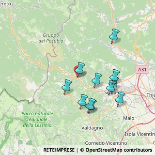 Mappa Via B. Brandellero, 36030 Valli del Pasubio VI, Italia (7.13091)