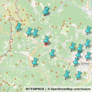 Mappa Via B. Brandellero, 36030 Valli del Pasubio VI, Italia (6.1245)