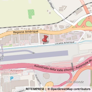 Mappa Localita' Amerique, 11, 11020 Quart, Aosta (Valle d'Aosta)