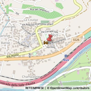 Mappa Via Risorgimento, 16, 11020 Nus, Aosta (Valle d'Aosta)