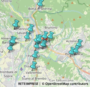 Mappa Via Locatelli, 24011 Almè BG, Italia (1.8855)