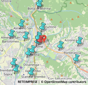 Mappa Via Locatelli, 24011 Almè BG, Italia (2.15167)