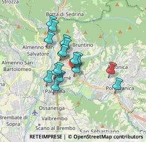 Mappa Via Locatelli, 24011 Almè BG, Italia (1.29294)