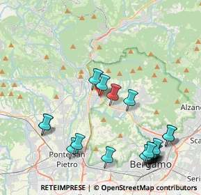 Mappa Via Locatelli, 24011 Almè BG, Italia (5.0055)