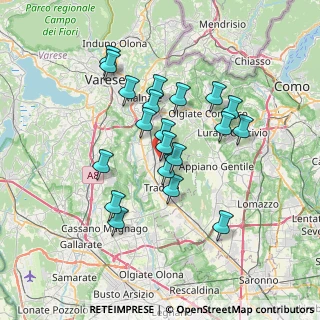 Mappa Via Sordelli, 21040 Venegono Inferiore VA, Italia (6.1505)