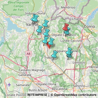 Mappa Via Sordelli, 21040 Venegono Inferiore VA, Italia (6.13667)