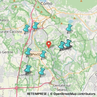 Mappa Via Stazione, 22060 Cucciago CO, Italia (3.90538)