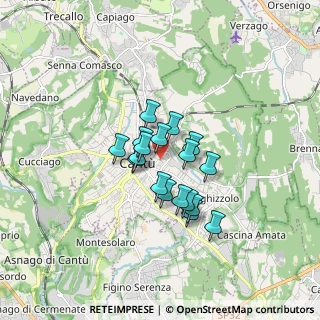 Mappa Via Capitano Livio, 22063 Cantù CO, Italia (1.13667)