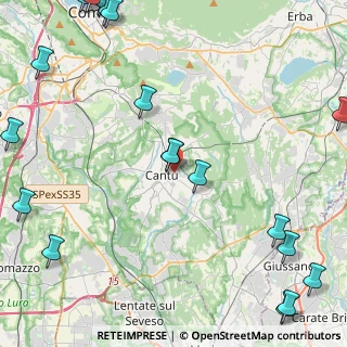 Mappa Via Capitano Livio, 22063 Cantù CO, Italia (6.8545)