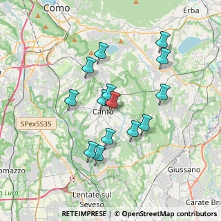 Mappa Via Capitano Livio, 22063 Cantù CO, Italia (3.155)