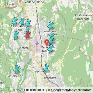Mappa Via G. Pascoli, 21040 Venegono Inferiore VA, Italia (2.11333)