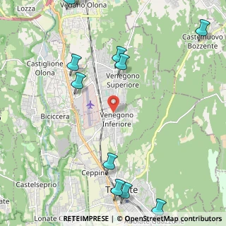 Mappa Via G. Pascoli, 21040 Venegono Inferiore VA, Italia (3.00636)