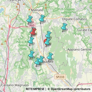 Mappa Via G. Pascoli, 21040 Venegono Inferiore VA, Italia (3.25917)