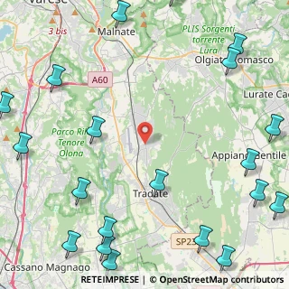 Mappa Via G. Pascoli, 21040 Venegono Inferiore VA, Italia (6.965)