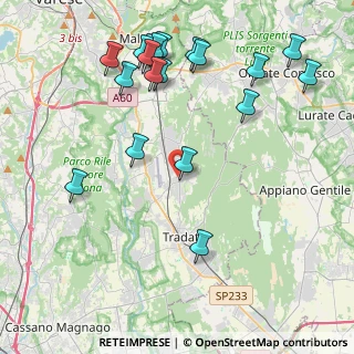 Mappa Via G. Pascoli, 21040 Venegono Inferiore VA, Italia (4.87421)