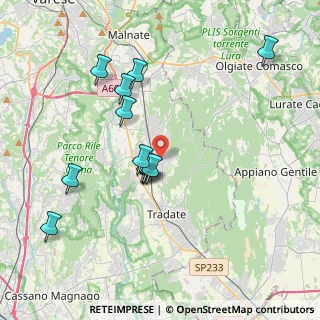 Mappa Via G. Pascoli, 21040 Venegono Inferiore VA, Italia (3.64083)