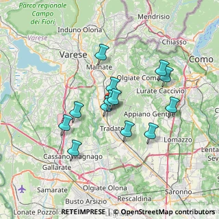 Mappa Via G. Pascoli, 21040 Venegono Inferiore VA, Italia (5.86923)