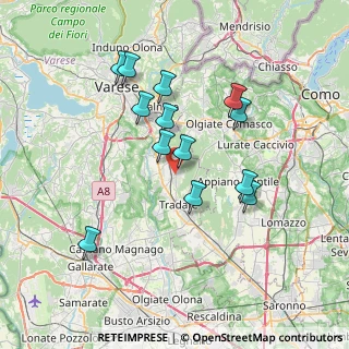 Mappa Via G. Pascoli, 21040 Venegono Inferiore VA, Italia (6.61769)