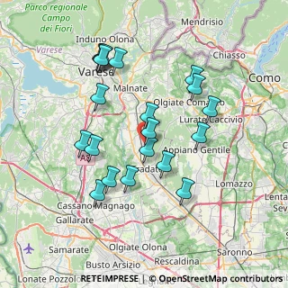Mappa Via G. Pascoli, 21040 Venegono Inferiore VA, Italia (7.068)