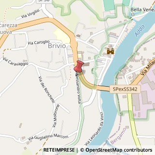 Mappa Via Alessandro Volta, 10, 23883 Brivio, Lecco (Lombardia)