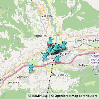 Mappa Via Ginevra, 11100 Aosta AO, Italia (0.89071)