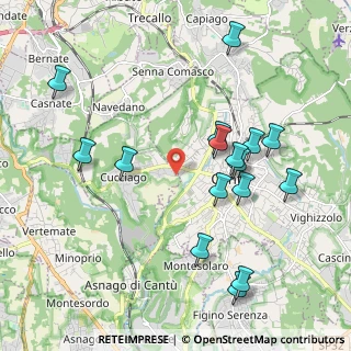 Mappa Via Angelo Primo Perini, 22060 Cucciago CO, Italia (2.12375)