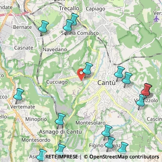 Mappa Via Angelo Primo Perini, 22060 Cucciago CO, Italia (3.25176)