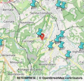 Mappa Via Angelo Primo Perini, 22060 Cucciago CO, Italia (2.85357)