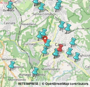 Mappa Via Angelo Primo Perini, 22060 Cucciago CO, Italia (2.242)