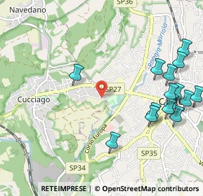 Mappa Via Angelo Primo Perini, 22060 Cucciago CO, Italia (1.28267)