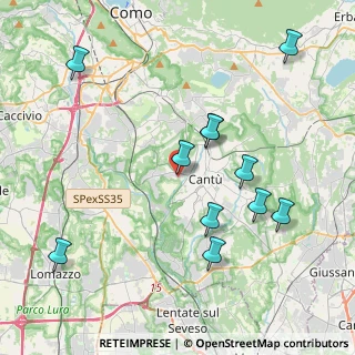 Mappa Via Angelo Primo Perini, 22060 Cucciago CO, Italia (4.24182)