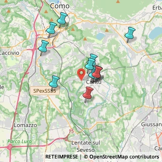 Mappa Via Angelo Primo Perini, 22060 Cucciago CO, Italia (3.00667)