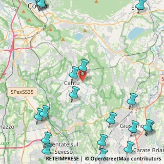 Mappa Via Sabina, 22063 Cantù CO, Italia (6.9605)