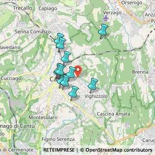 Mappa Via Sabina, 22063 Cantù CO, Italia (1.31667)