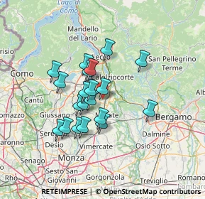 Mappa Via S. Donnino, 23887 Olgiate Molgora LC, Italia (10.6215)
