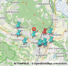 Mappa Via S. Donnino, 23887 Olgiate Molgora LC, Italia (1.67727)