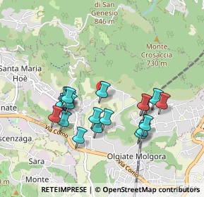 Mappa Via S. Donnino, 23887 Olgiate Molgora LC, Italia (0.8465)