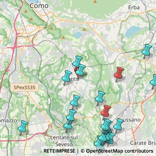 Mappa Via Livio Cap, 22063 Cantù CO, Italia (5.8945)